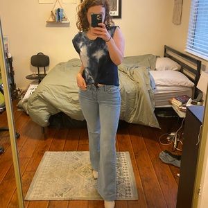 Free People Light Wash Flare Jeans